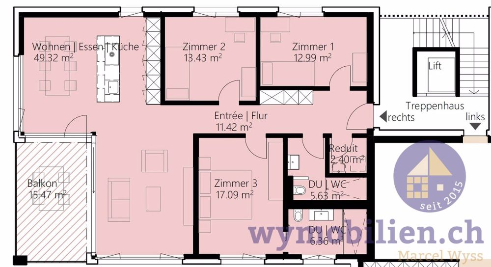 Bezugsbereit Sommer 2026! 4.5 Zimmer, Suite mit Bad! - Der praktische und durchdachte Grundriss?