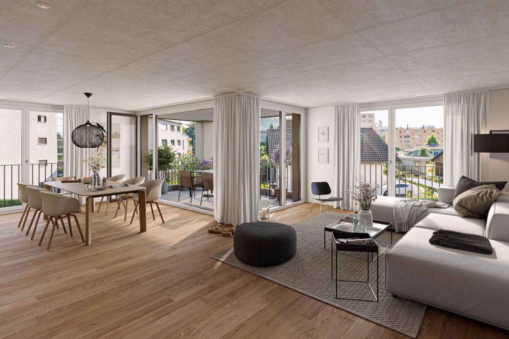 «Alte Mühle» - 83 m² grosse Attikaterrassen mit Platz zum Entfalten! - Bild 1