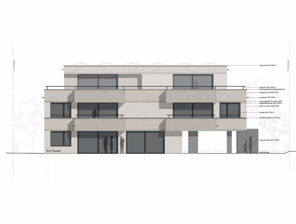 Neubau 4-Familienhaus mit Gartenwohnung und Attika - Bild 3