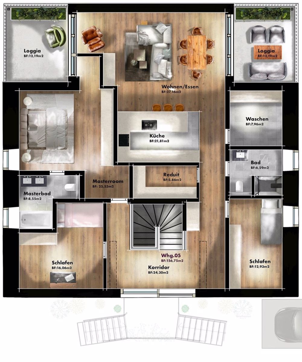 Charme trifft Moderne: Grosszügige Dachwohnung mit zwei Terrassen - Bild 8