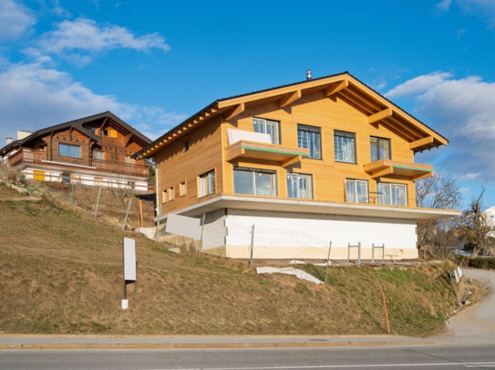 Un havre contemporain face aux Alpes - Chalet neuf 5 chambres à Lens - Bild 11