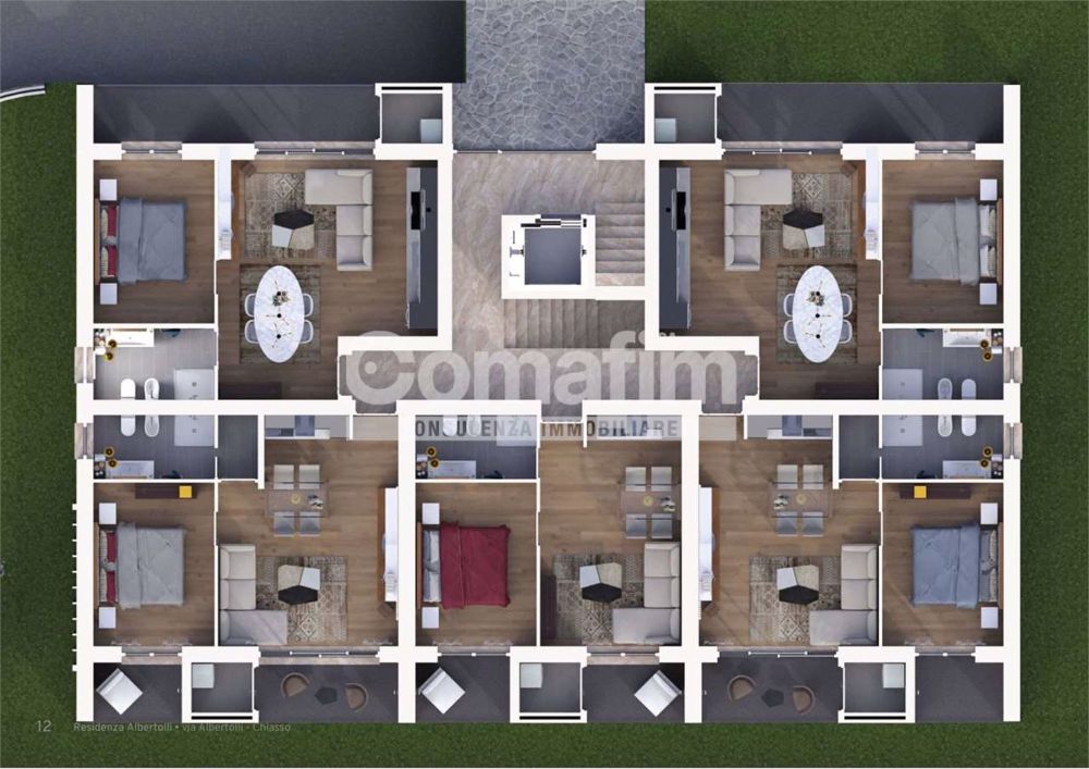 Chiasso : 2.5 locali al PT con terrazzo e giardino - Bild 12