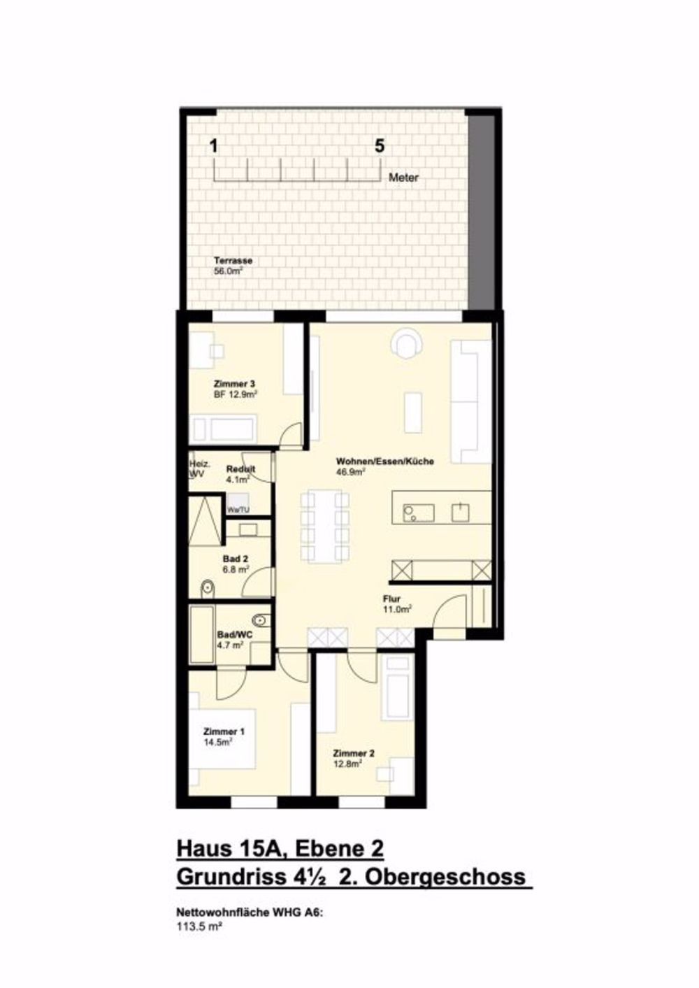 WOHNEN AN PERFEKTER ZENTRUMSLAGE; 4 1/2 Zimmer Etagenwohnung - Bild 7