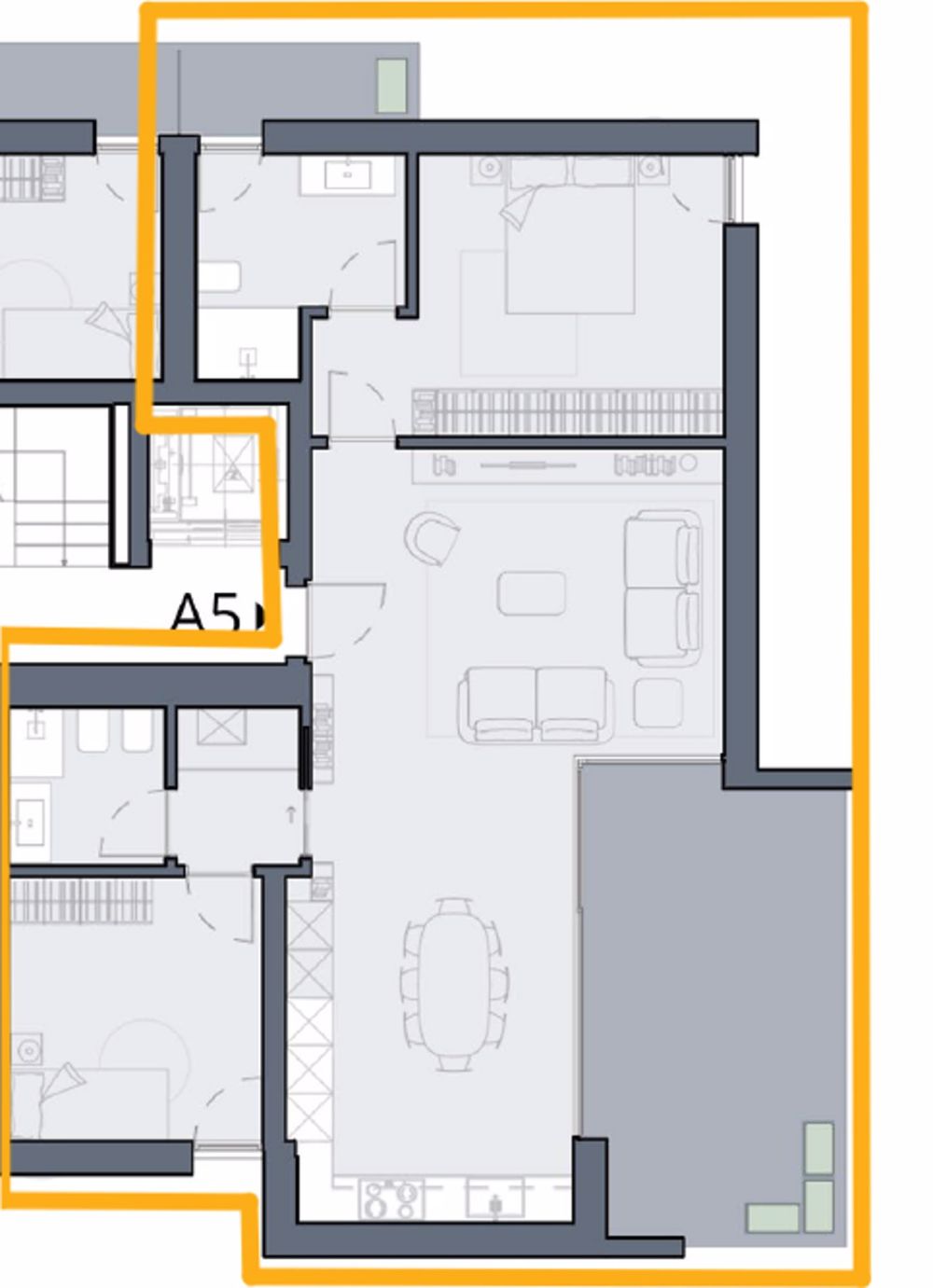 BELLINZONA - VENDESI NUOVI 3.5 LOCALI CON AMPIA TERRAZZA - Bild 6