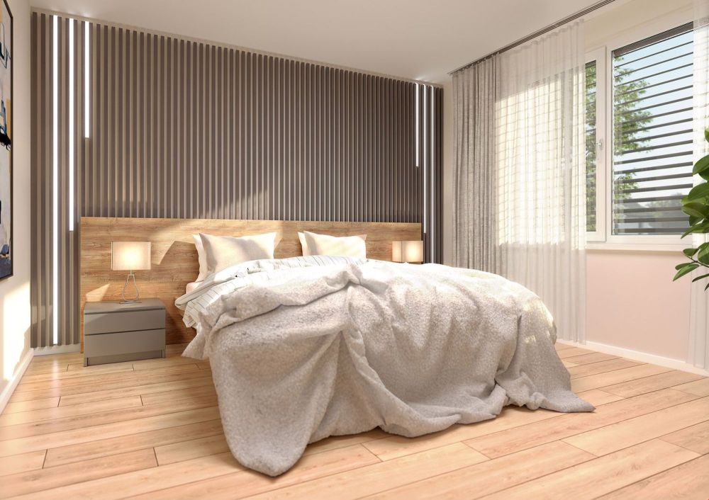 Moderne 4.5-Zimmer-Gartenwohnung in Hallau - Schlafen