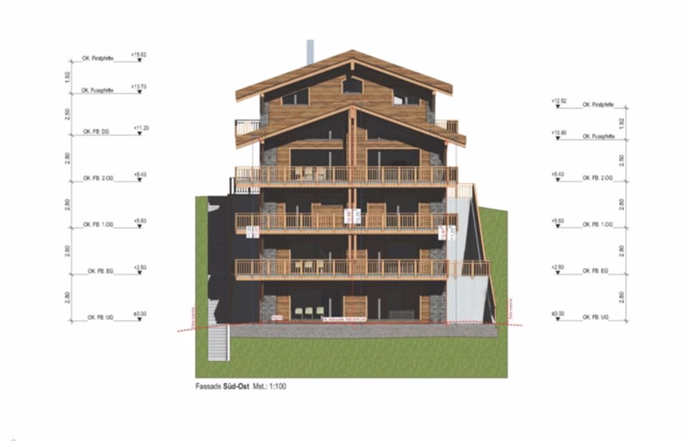 Erstklassiges Neubauprojekt in Zermatt Hotel oder 4 Duplexwohnungen - Erstwohnsi - Bild 12