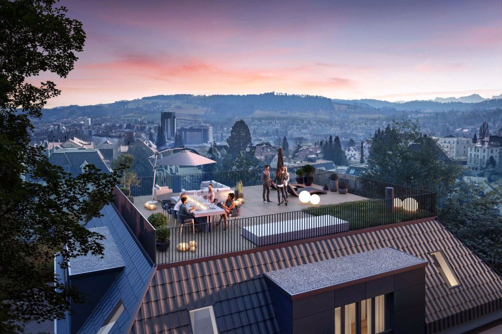 Neubau Attikawohnung mit atemberaubender Dachterrasse und Blick über St. Gallen - Bild 2