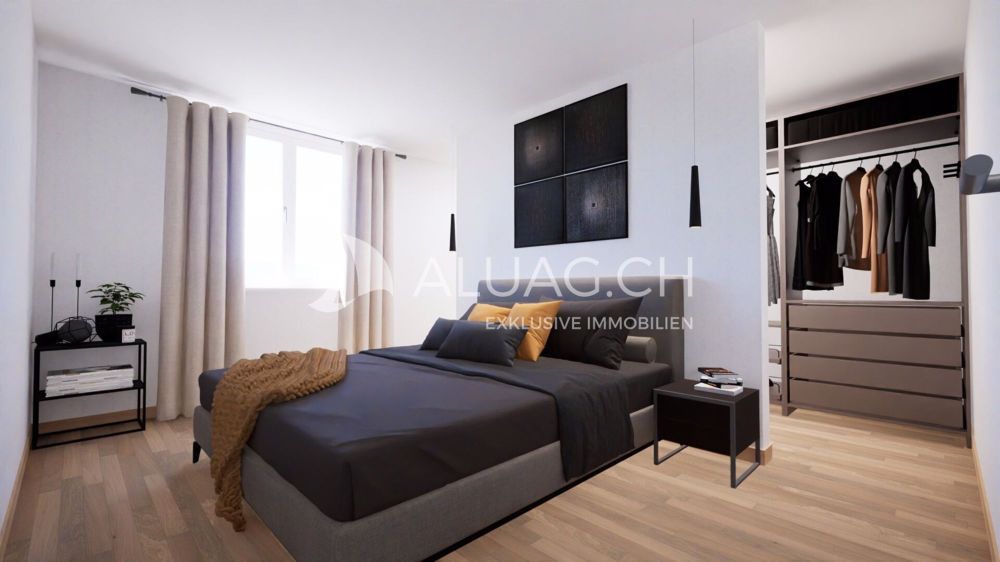 6.5 ZIMMER ERDGESCHOSSWOHNUNG - Ruhiges Elternschlafzimmer mit eigenem Ankleidezimmer und elegantem Parkett