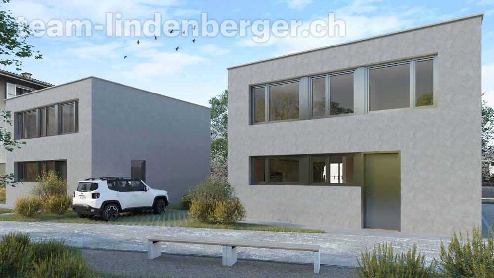 Neubauprojekt 2 Einfamilienhäuser - Zwei freistehende Einfamilienhäusser mit je zwei Aussenparkplätzen