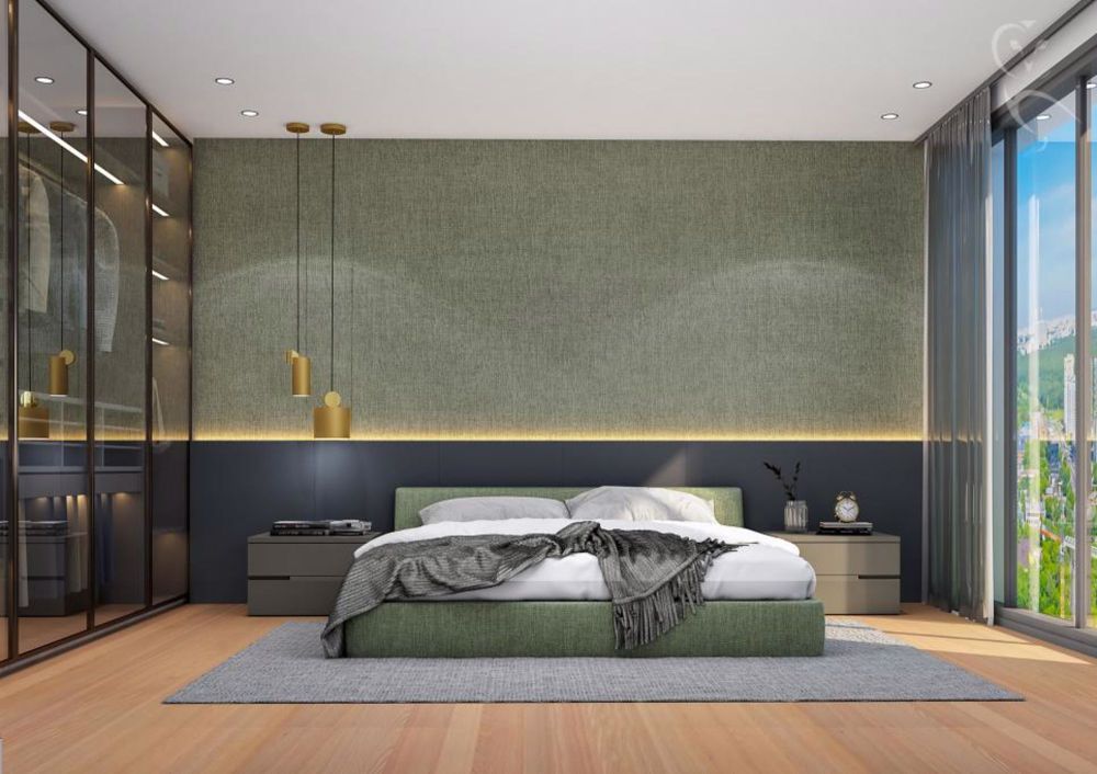 Superbe attique avec grande terrasse - superb attic with large terrace - Chambre