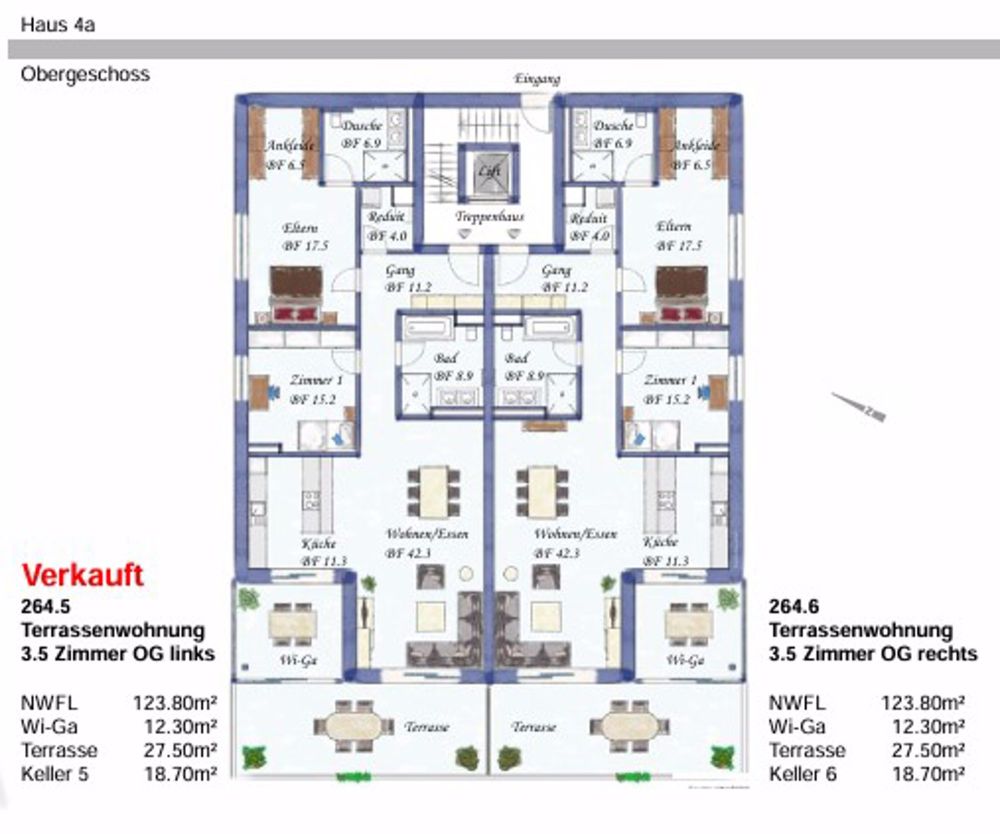 3.5 Zimmer-Terrassenwohnung in Künten - Bild 2