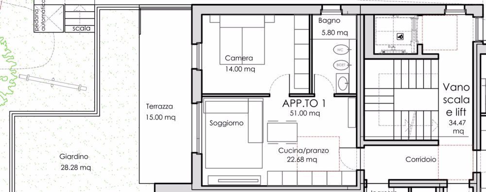 Appartement 2.5 Zimmer mit eigenem Garten in Vacallo - Bild 7