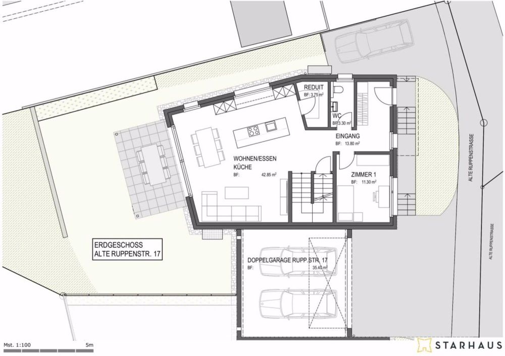 Bewilligtes Einfamilienhaus in Altstätten - Erdgeschoss