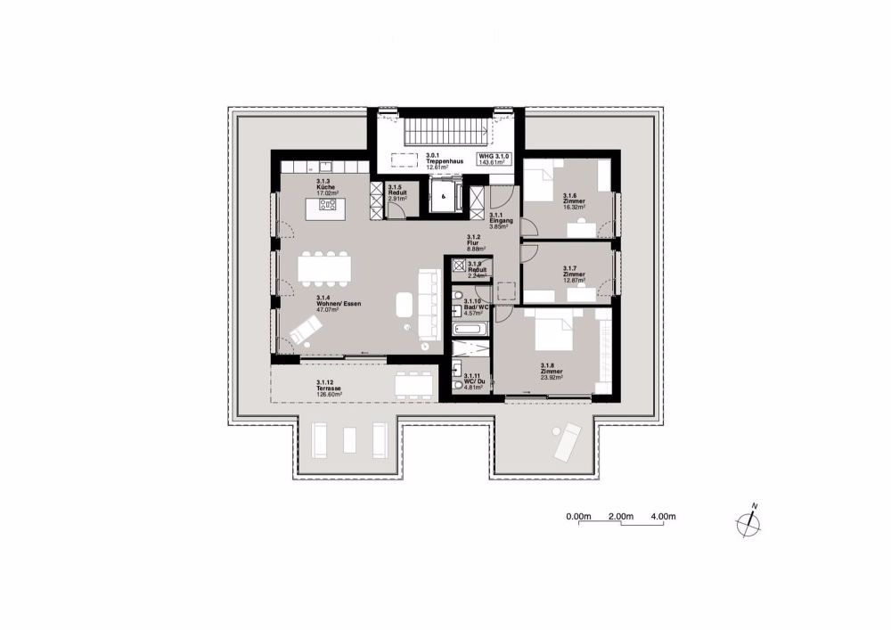 Neubau 4-Familienhaus mit Gartenwohnung und Attika - Bild 10