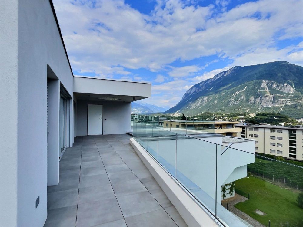 Dachgeschoss-Rooftop-Wohnung - 3,5-Zimmer-Durchgangswohnung - Attique, 3.5 pièces, 124.00 m2