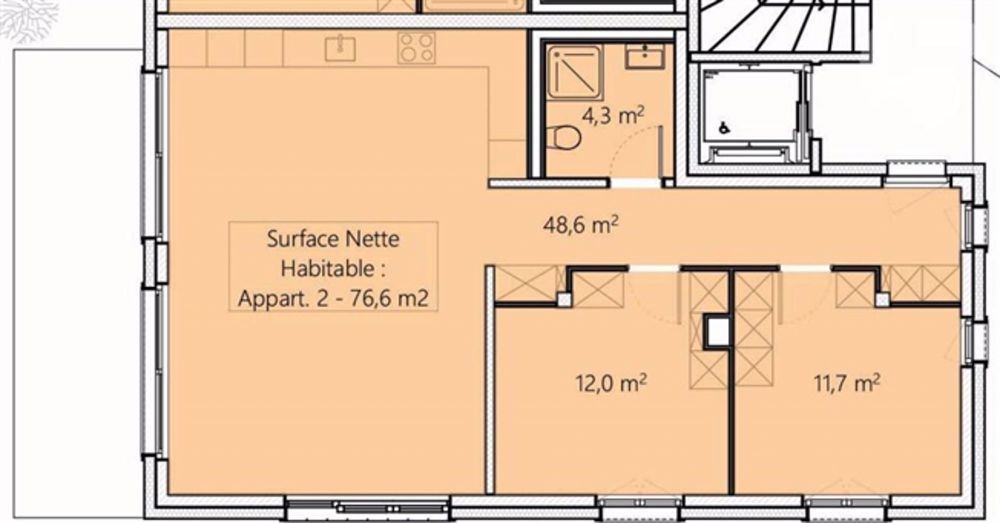 Off-Plan-Verkauf - Los 2 - In Rueyres, 3,5-Zimmer-Wohnung nach Südwesten mit Eckgarten, 1 km von Bercher und Bahnhof entfernt - Bild 3