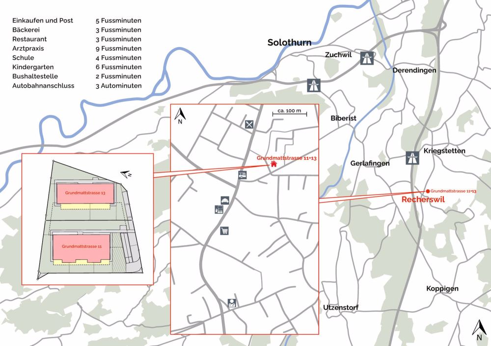 Zentral wohnen in Recherswil: 4.5-Zimmer-Attika-Wohnung - Bild 7