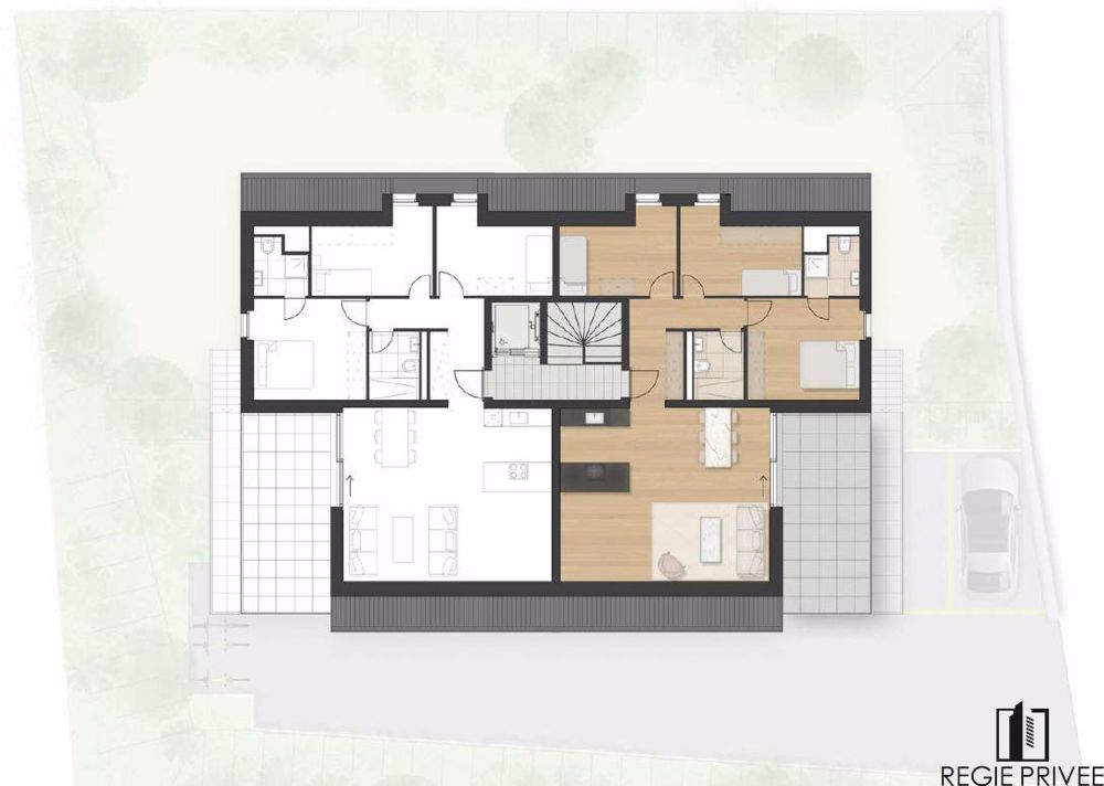 NEU: Dachgeschoss mit geräumigem Balkon von 19 m2, 2 überdachte Parkplätze inklusive - Bild 4