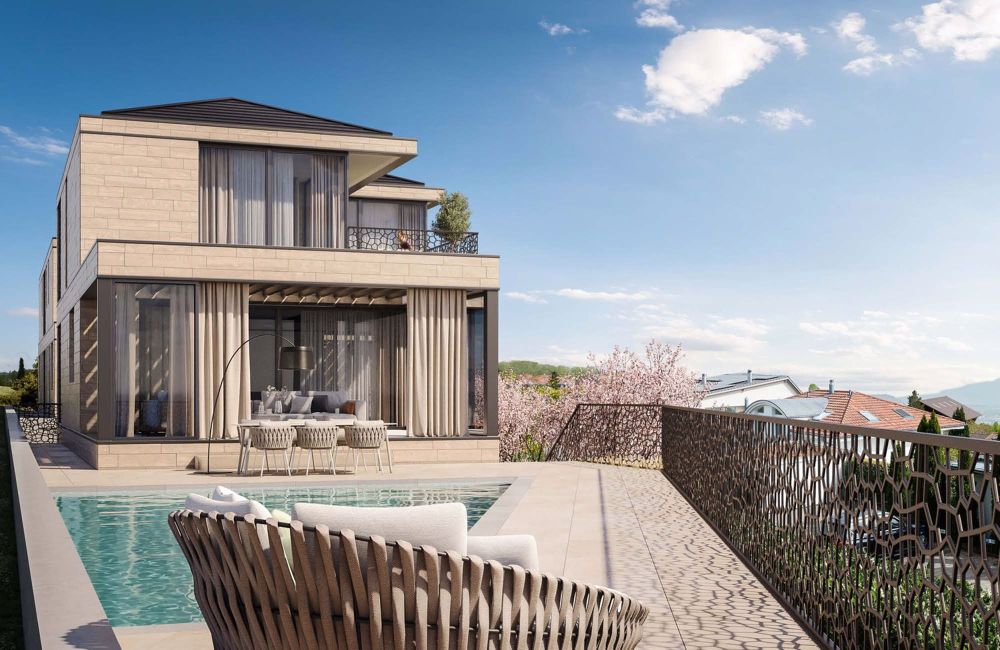 Luxuriöse Neubau-Villa in steuergünstiger Toplage mit Blick auf Sempachersee und Alpen - Bild 1