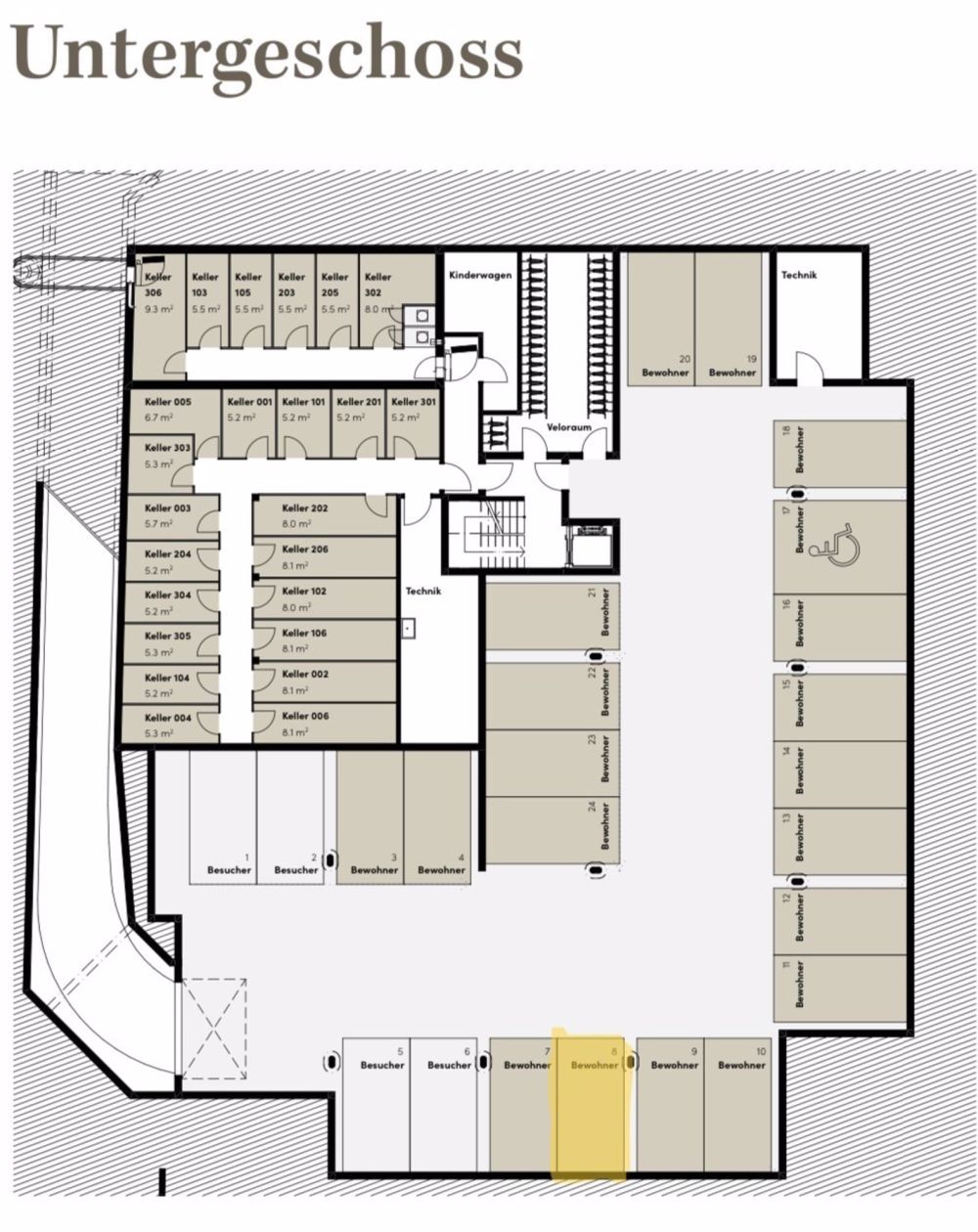 Geräumige Wohnung im Greenside - modernes Wohnen in ruhiger Lage - Tiefgarage_Parkplatz