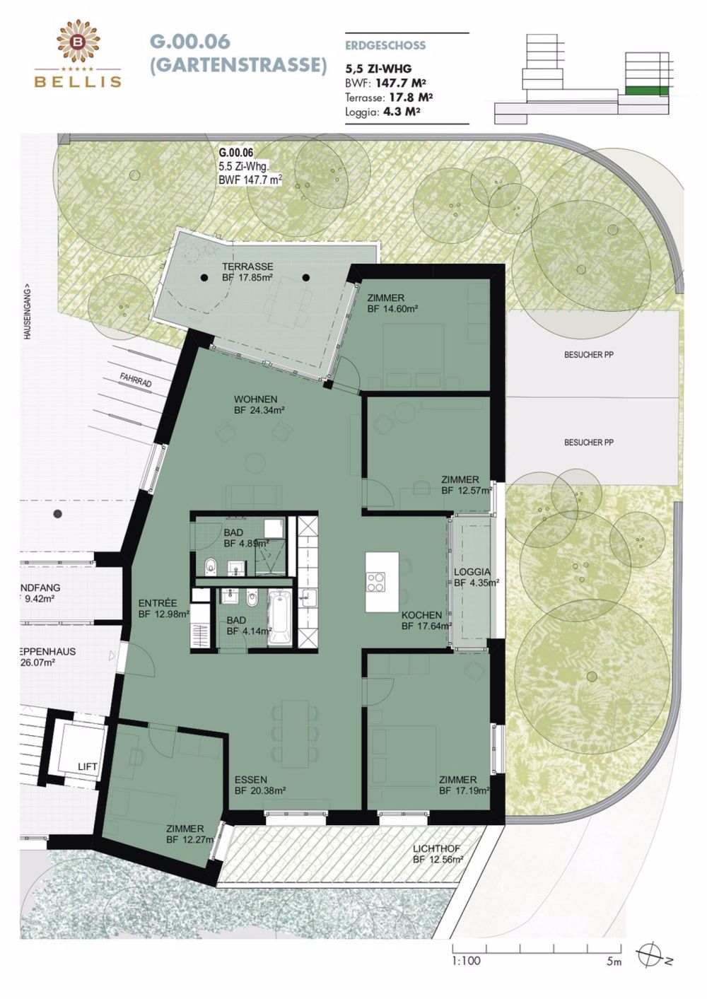 BELLIS" - letzte Wohnung! - Grundriss G.0.6