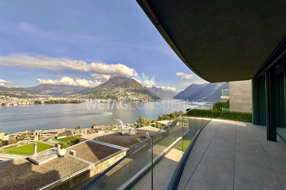 Moderne Neubauwohnung mit Terrasse und atemberaubendem Blick auf den See zum Verkauf in Lugano-Paradiso - Bild 11