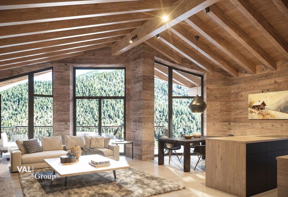 Residenz Le Roc: Luxuriöse Attikawohnung mit 5-Sterne-Komfort und Bergpanorama - Bild 1