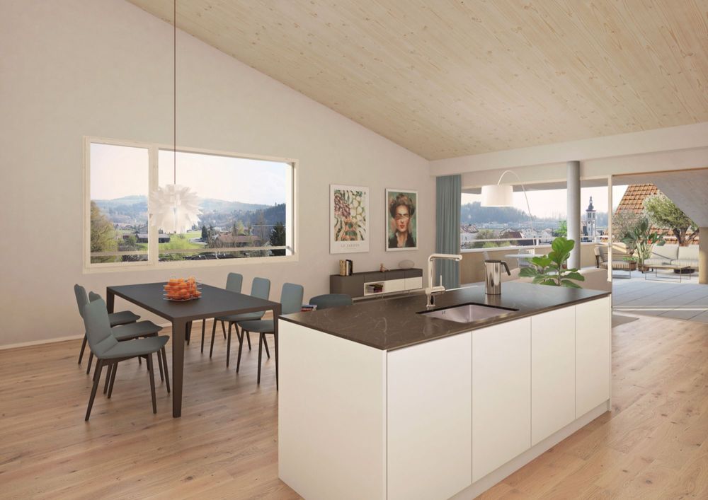 Leben im Grünen - «Tulpenrain» in Othmarsingen - Innenvisualisierung