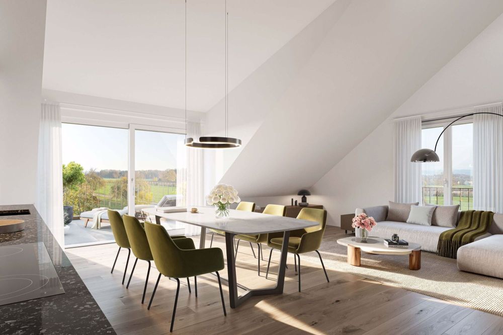 Neubauprojekt "Alpenblick" - 3.5-Zi. Dachwohnung mit grosser Terrasse und Südwestausrichtung - Bild 2