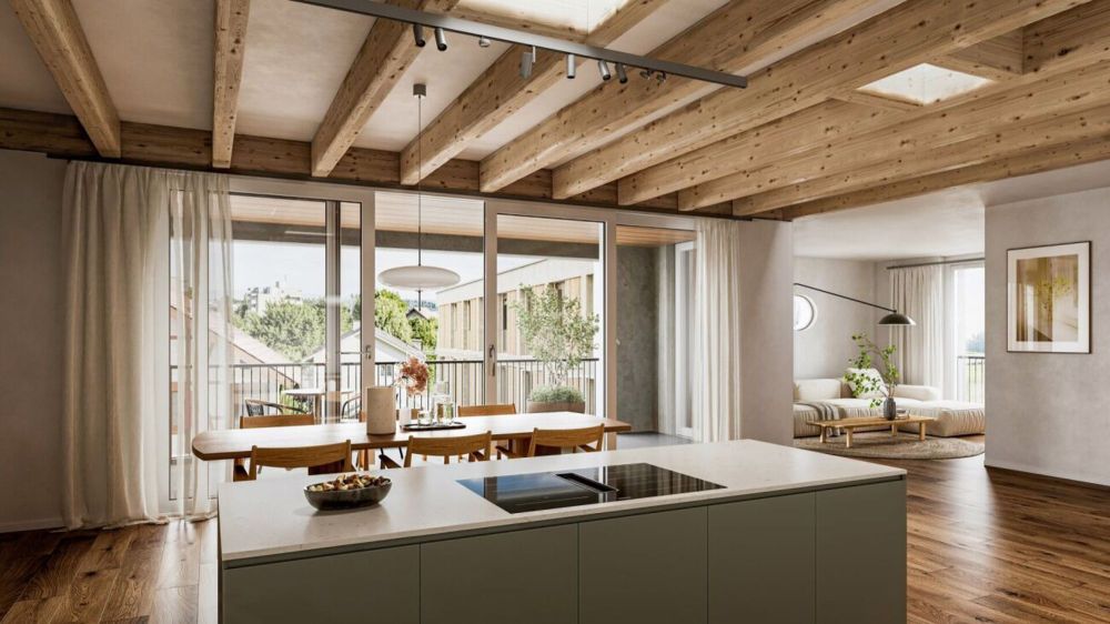 zwei 4,5-Zimmer Eigentumswohnungen, Neubauprojekt Läbe uf dr Fure in Schliern bei Köniz - zwei 4,5-Zimmer Eigentumswohnungen, Neubauprojekt Läbe uf dr Fure in Schliern bei Köniz