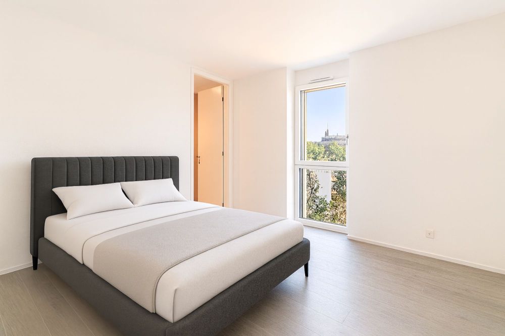 Schönes 3.5-Zimmer-Apartment mit Südwestausrichtung und Blick auf Billens - Bild 4