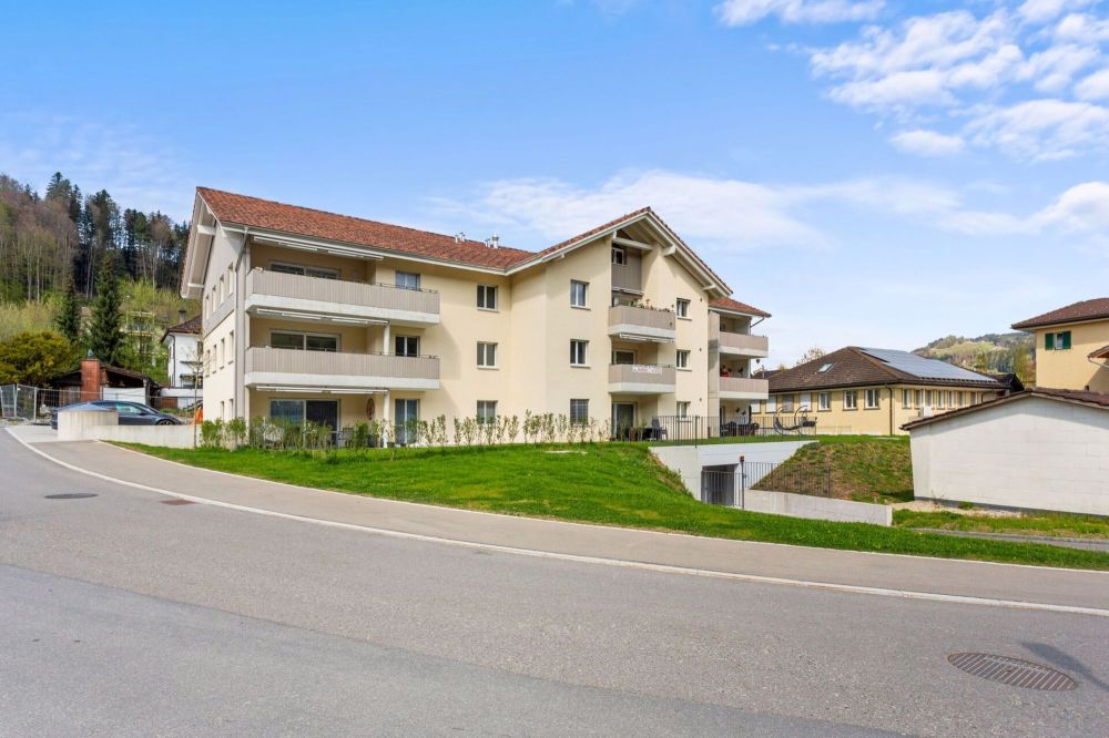 Zu verkaufen im 9055 Bühler an der Bleichelistr. 5, neue 3.5 Zi.-Wohnung, an ruhiger, sonniger Lage; Nur 4 Gehminuten bis Bahnhof ! - Bild 1