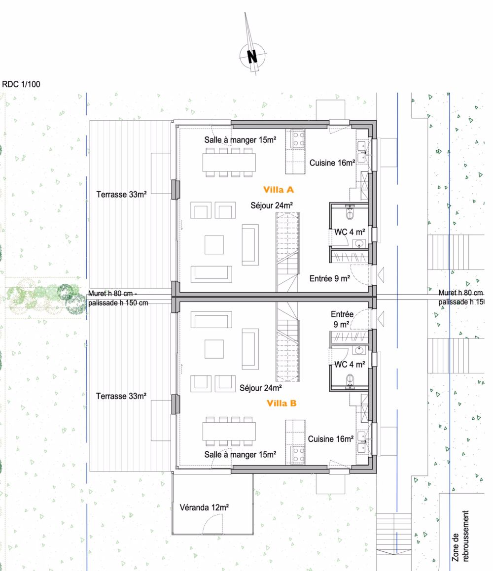 Villa mit 5,5 Zimmern, Veranda, Gartenschuppen und Garage (Lot B) - Bild 6