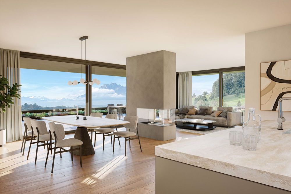 Luxuriöse Neubau-Attikawohnung in Adligenswil - Bild 1