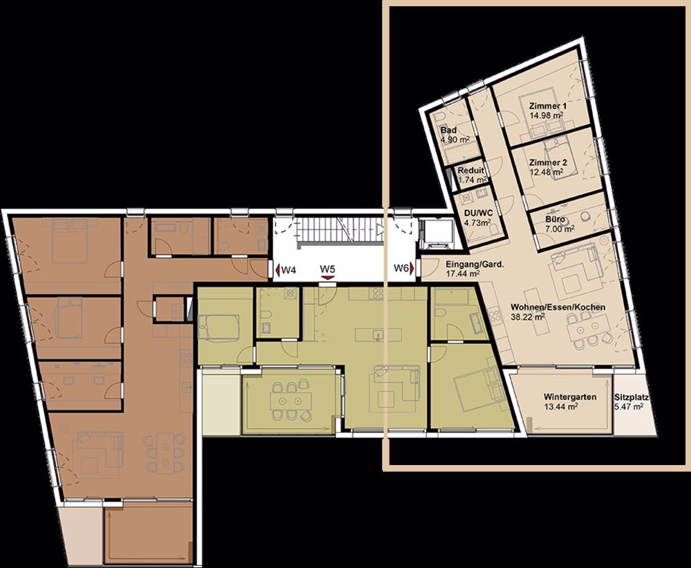 Exklusive Gartenwohnung mit hoher Energieeffizienz und unverbaubarer Aussicht.Neue Preise! - W6 - Bild 5