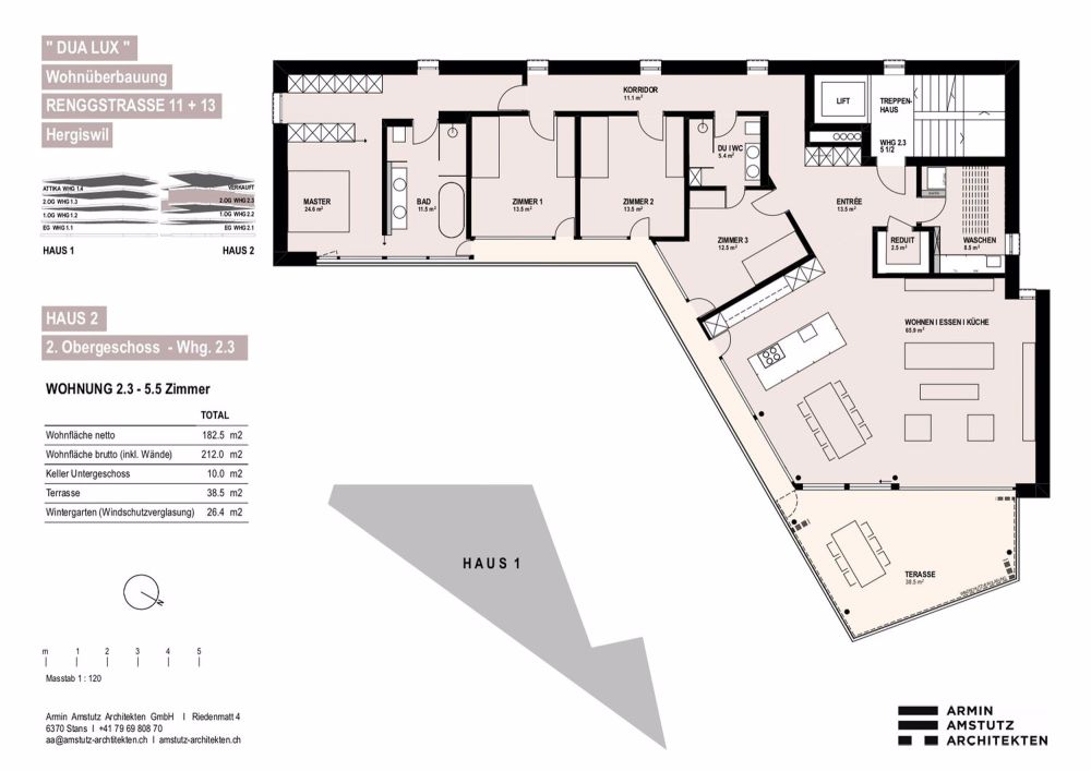DUA LUX " Exklusive 5.5 Zi.- Wohnung mit See- und Bergsicht - Bild 2