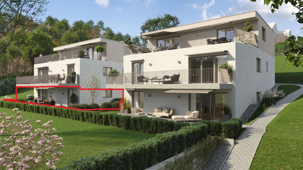 Neubauprojekt "HOFMATT" mit sechs Eigentumswohnungen (Wohnung 3) - Visualisierung