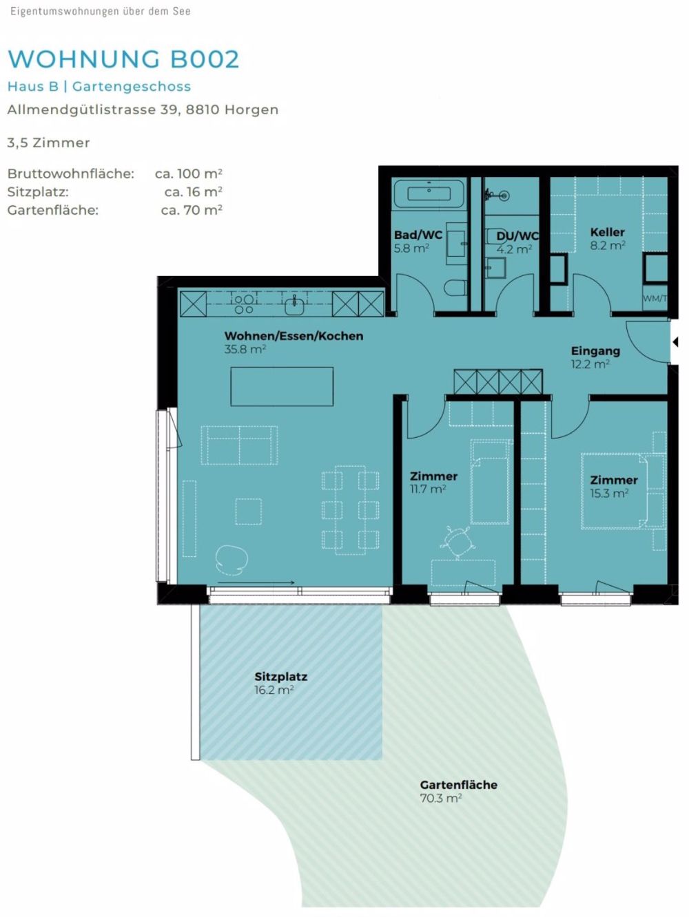 NEUBAUWOHNUNG - Traumhafte 3 1/2-Zimmer Wohnung im Erdgeschoss - Bild 11
