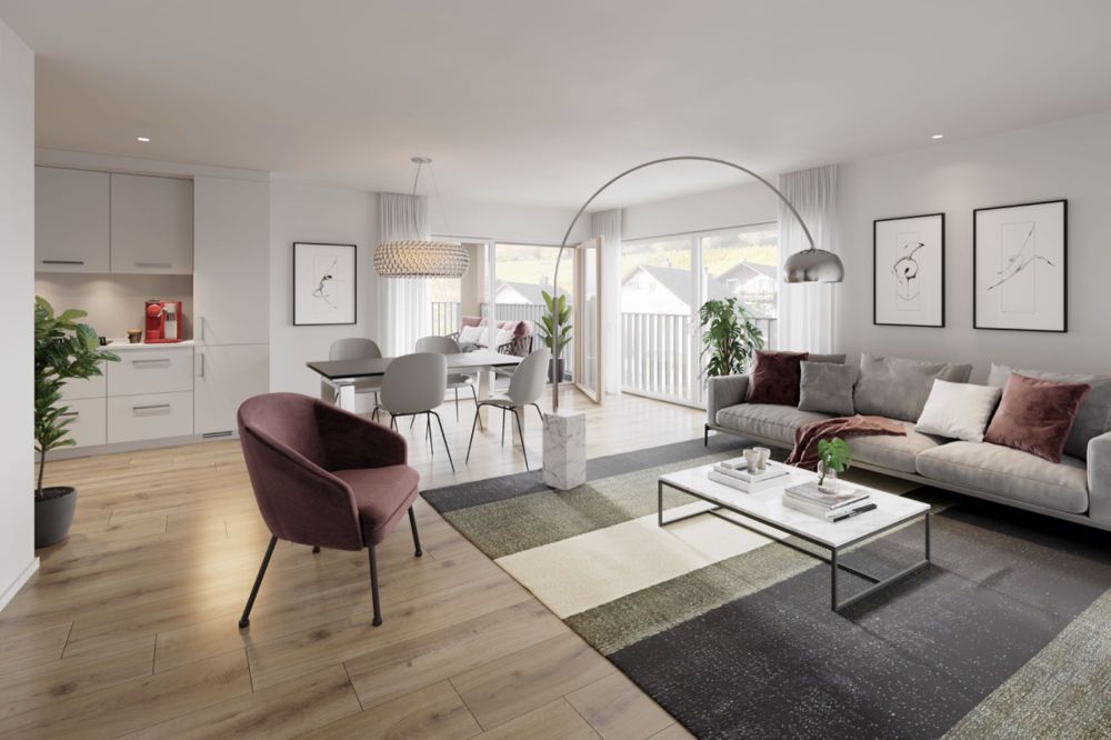 Moderne Neubauwohnung mit schönem Balkon - Bild 3