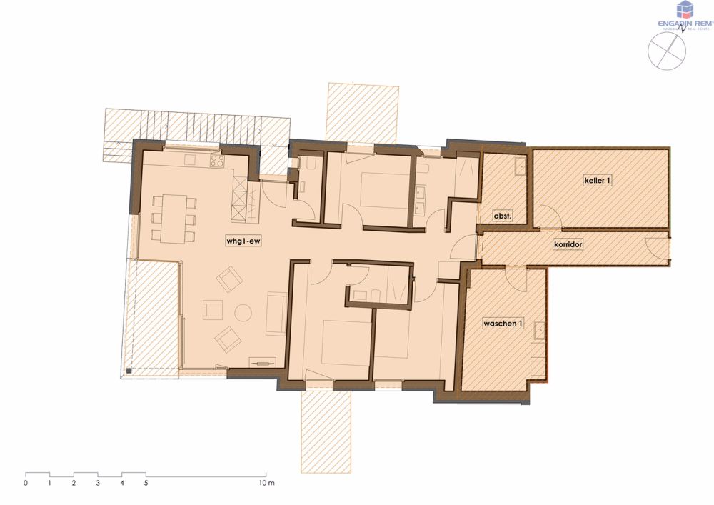 Neubau Chesa Terrafina - Die super Komfortable 4.5-Zi-Erstwohnung - Wohnung Nr. 1 im Sockelgeschoss / Apartment nr. 1 on the base sorey / Appartamento no. 1 al piano di base