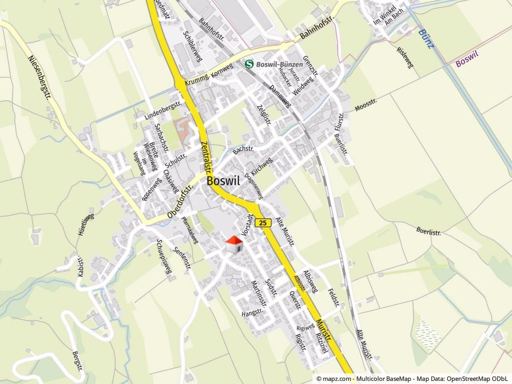 Attraktives Wohnen mit Minergie-P-Standard - Geolyzer Kartenausschnitt