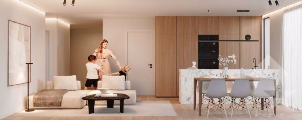Bel appt de 2,5 pces de 66 m2 hab. avec terrasse et pelouse - Bild 3