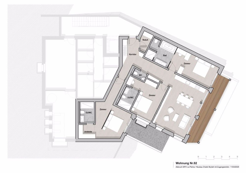 Chalet SKYFALL | 4.5 Zimmerwohnung 1. OG Süd | ERSTWOHNSITZ - Grundrisse 4.5 1. OG