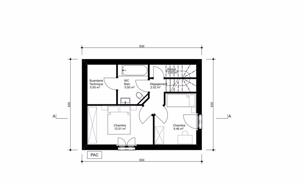 Torgon, neues Chalet mit 4,5 Zimmern und Garage oder Carport - Rez inférieur