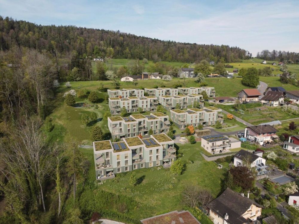 TILIA | Wohnen mit Seesicht - Neubau mit acht Eigentumswohnungen - Verkaufsstart Haus E - Visualisierung - Gesamtüberbauung Tilia