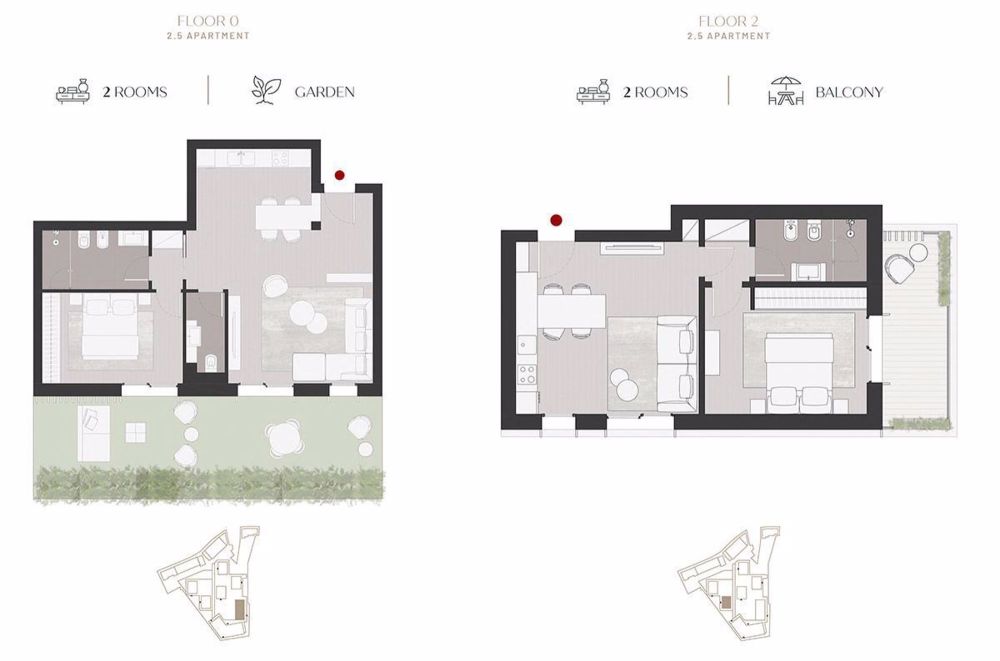2.5 LOCALI DI NUOVA COSTRUZIONE CON GIARDINO O TERRAZZA | dreamo.ch - Bild 3