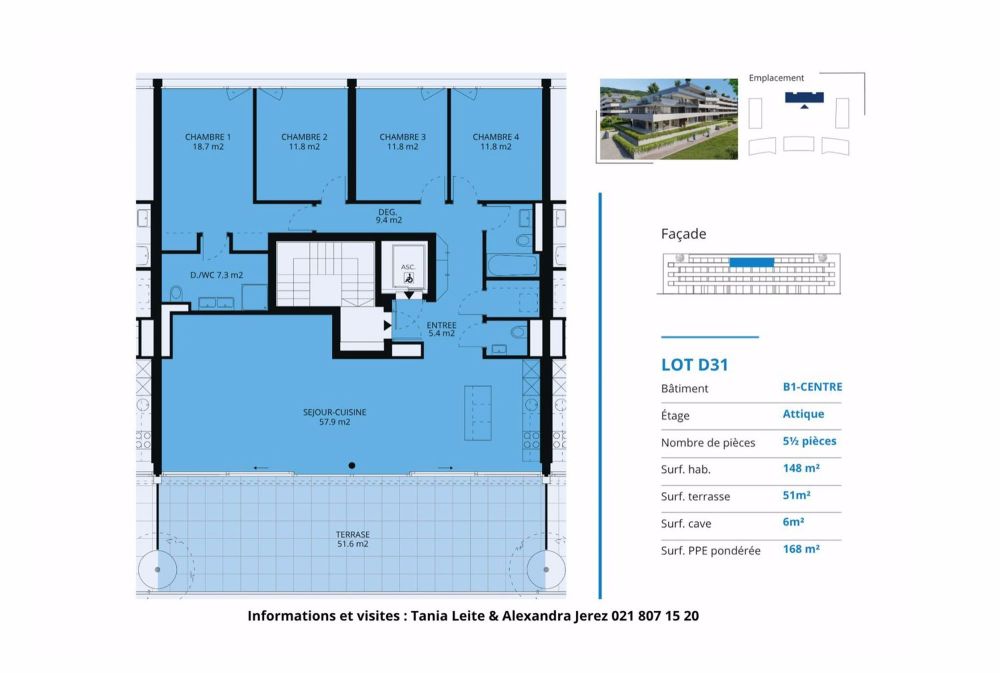 Dachgeschoss mit 5.5 Zimmern und Dachterrasse - Bild 8