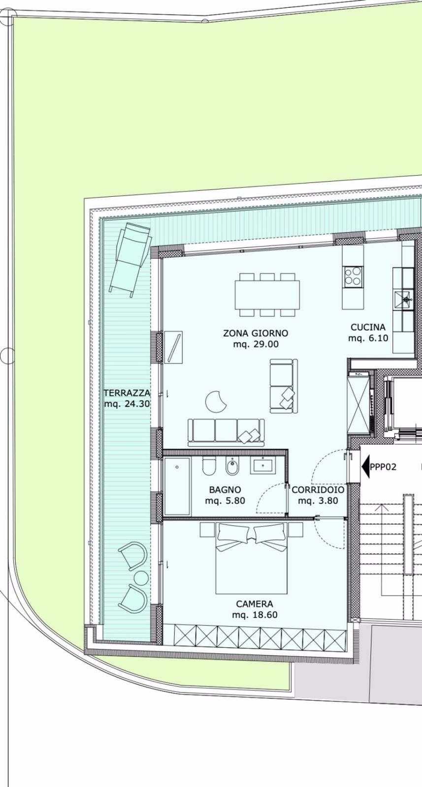 STUPENDES UND MODERNES 2.5-ZIMMER-WOHNUNG MIT GROßER TERRASSE IN CANOBBIO - Bild 10