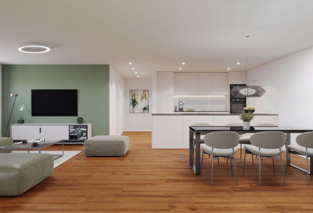 4.5 Z.-Wohnung OG, 125m2 Netto Wohnfläche, 23.5m2 gedeckter Sitzplatz - Essen/Kochen