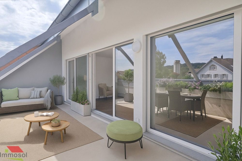 3,5 pièces en attique avec terrasse et combles aménageables de 70m2 ! - Bild 4